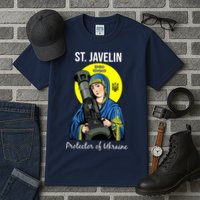 St. Javelin Protector Of Ukraine Support Stand With Ukraine Tall T-Shirt