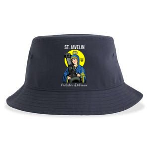 St. Javelin Protector Of Ukraine Support Stand With Ukraine Sustainable Bucket Hat