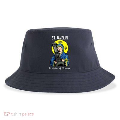 St. Javelin Protector Of Ukraine Support Stand With Ukraine Sustainable Bucket Hat