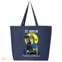 St. Javelin Protector Of Ukraine Support Stand With Ukraine 25L Jumbo Tote
