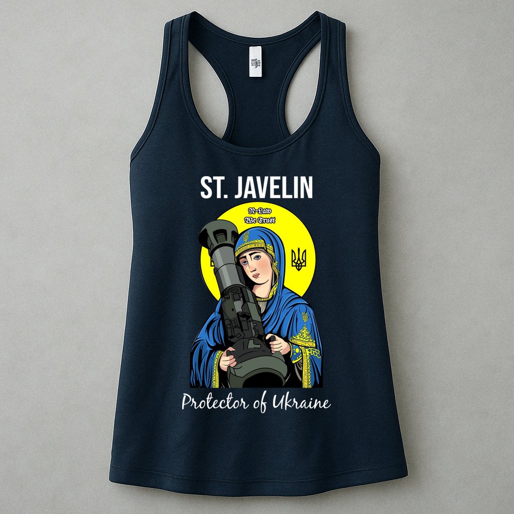 St. Javelin Protector Of Ukraine Support Stand With Ukraine Womens Tank Top