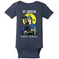 St. Javelin Protector Of Ukraine Support Stand With Ukraine Baby Bodysuit