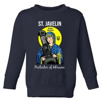 St. Javelin Protector Of Ukraine Support Stand With Ukraine Toddler Sweatshirt