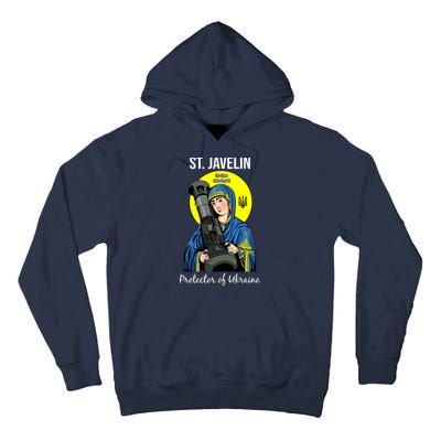 St. Javelin Protector Of Ukraine Support Stand With Ukraine Tall Hoodie