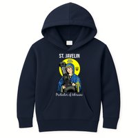St. Javelin Protector Of Ukraine Support Stand With Ukraine Kids Hoodie