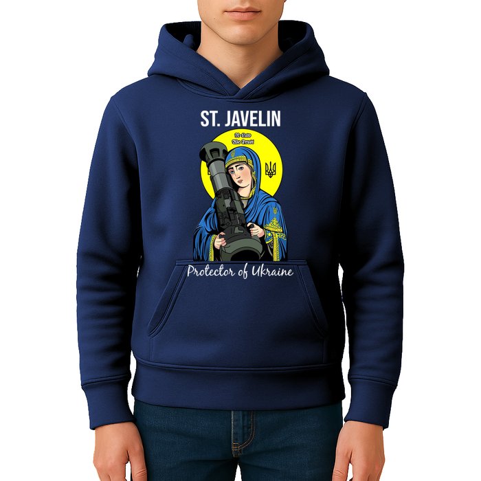 St. Javelin Protector Of Ukraine Support Stand With Ukraine Kids Hoodie