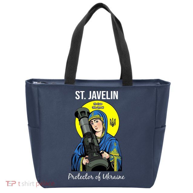 St. Javelin Protector Of Ukraine Support Stand With Ukraine Zip Tote Bag