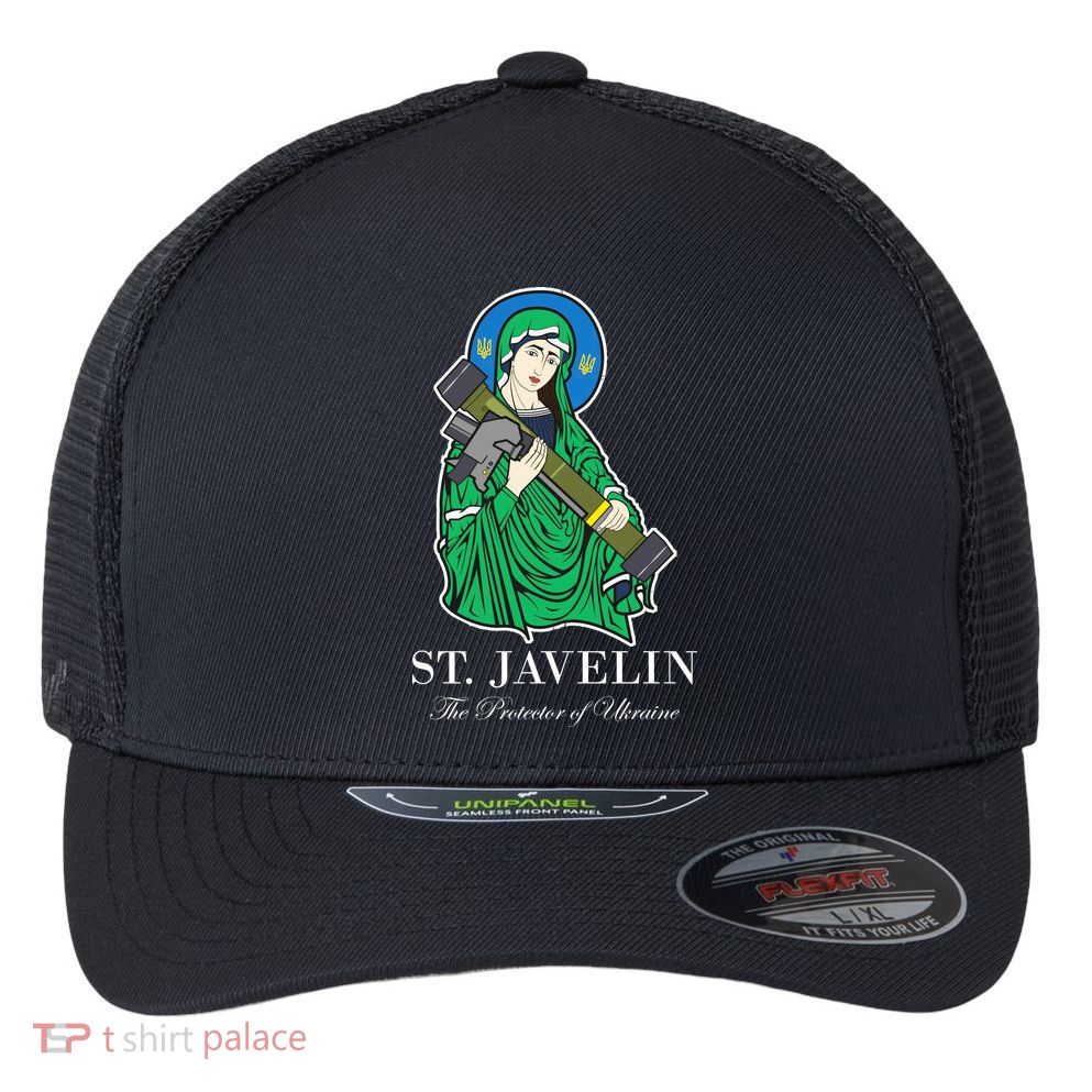 St. Javelin Protector Of Ukraine Flexfit Unipanel Trucker Cap
