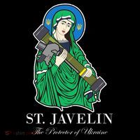 St. Javelin Protector Of Ukraine Flexfit Unipanel Trucker Cap