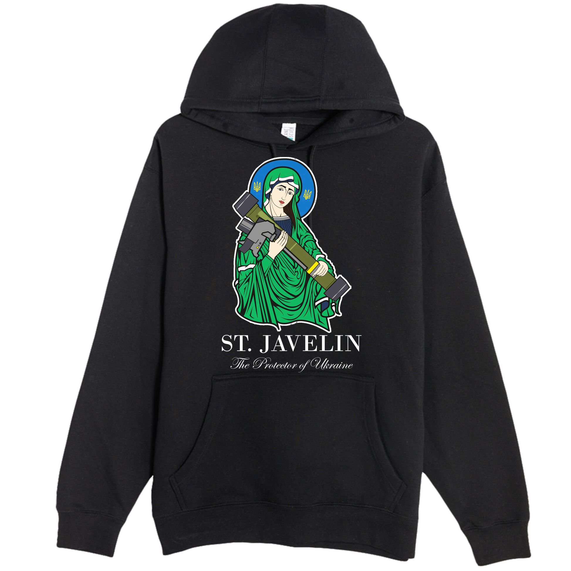 St. Javelin Protector Of Ukraine Premium Pullover Hoodie