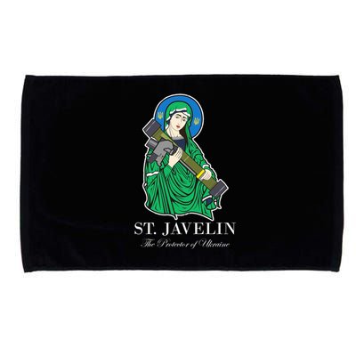 St. Javelin Protector Of Ukraine Microfiber Hand Towel