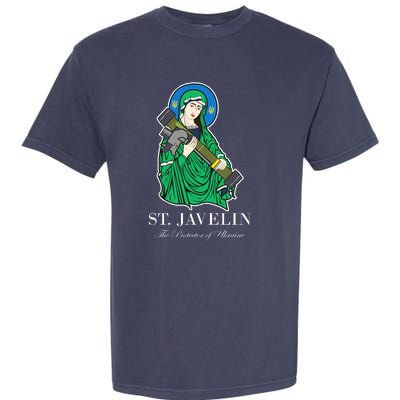 St. Javelin Protector Of Ukraine Garment-Dyed Heavyweight T-Shirt