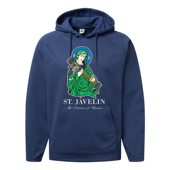 St. Javelin Protector Of Ukraine Performance Fleece Hoodie