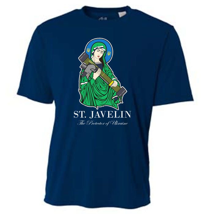 St. Javelin Protector Of Ukraine Cooling Performance Crew T-Shirt