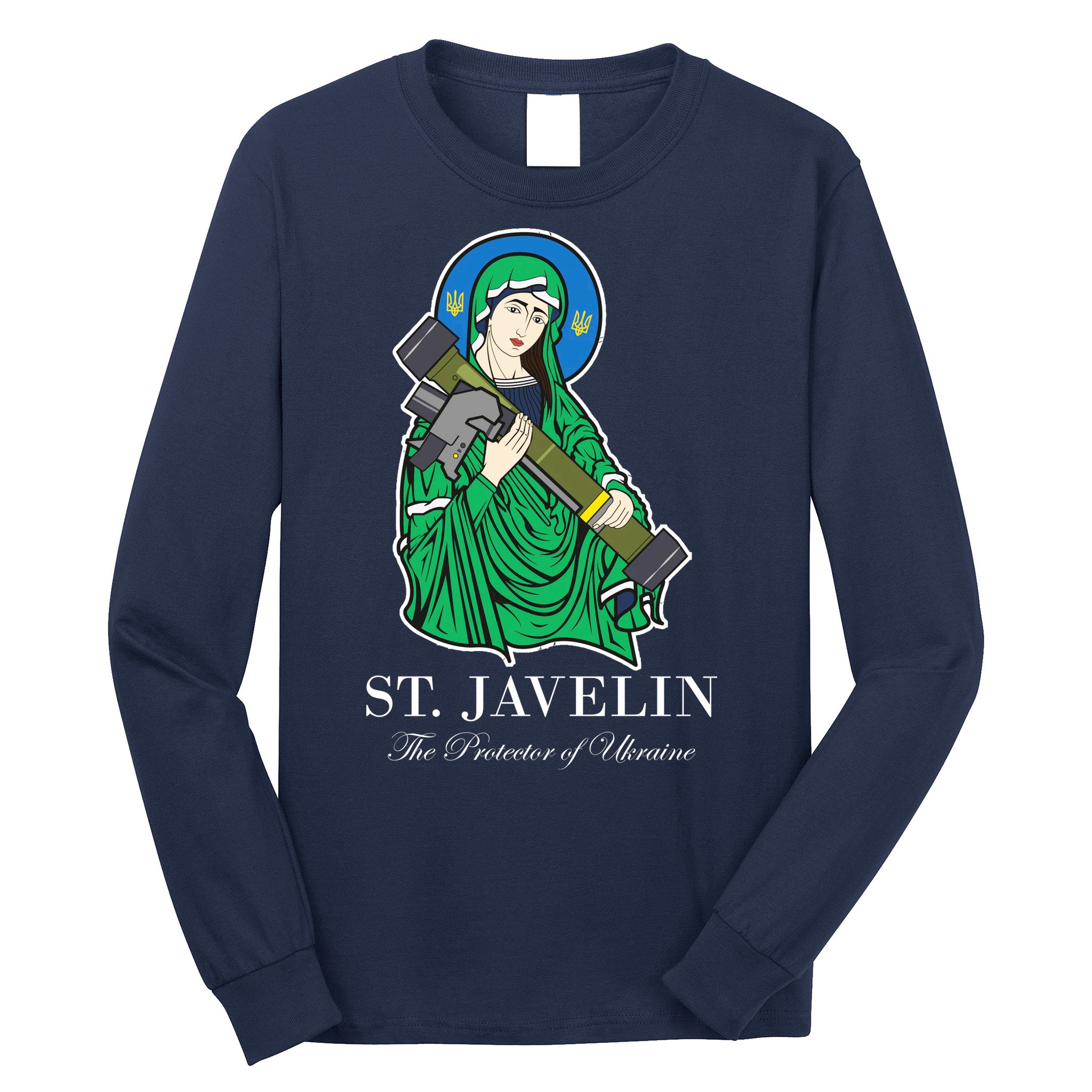 St. Javelin Protector Of Ukraine Long Sleeve Shirt