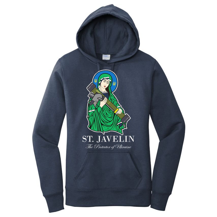 St. Javelin Protector Of Ukraine Women's Pullover Hoodie