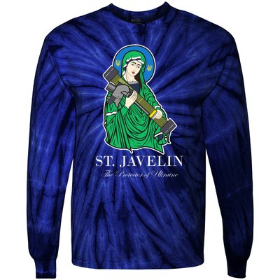 St. Javelin Protector Of Ukraine Tie-Dye Long Sleeve Shirt