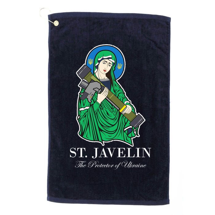St. Javelin Protector Of Ukraine Golf Towel