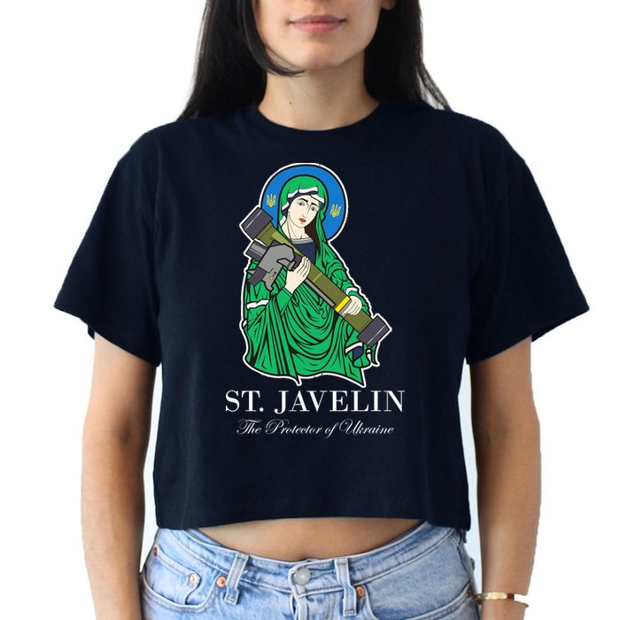 St. Javelin Protector Of Ukraine Crop Top