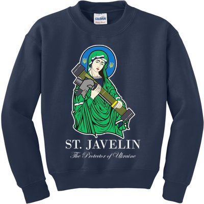 St. Javelin Protector Of Ukraine Kids Sweatshirt