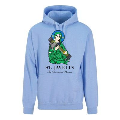 St. Javelin Protector Of Ukraine Unisex Surf Hoodie