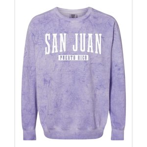 San Juan Puerto Rico Pride Puerto Rican Boricua Colorblast Crewneck Sweatshirt