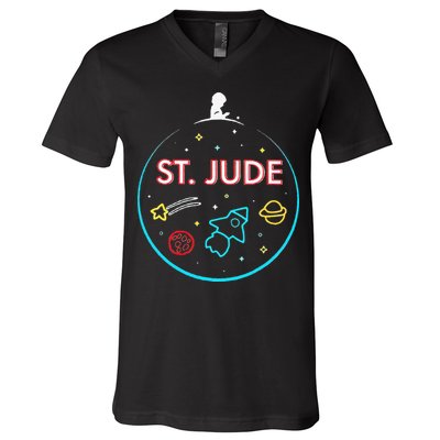 St. Jude Patient Ty Rocket New V-Neck T-Shirt