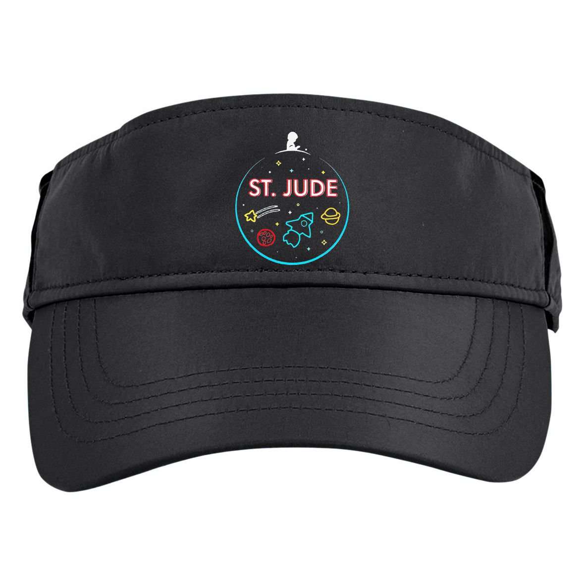 St. Jude Patient Ty Rocket New Adult Drive Performance Visor