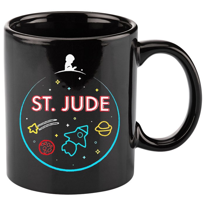 St. Jude Patient Ty Rocket New 11oz C Handle Ceramic Mug