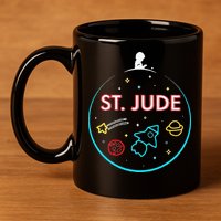 St. Jude Patient Ty Rocket New 11oz C Handle Ceramic Mug