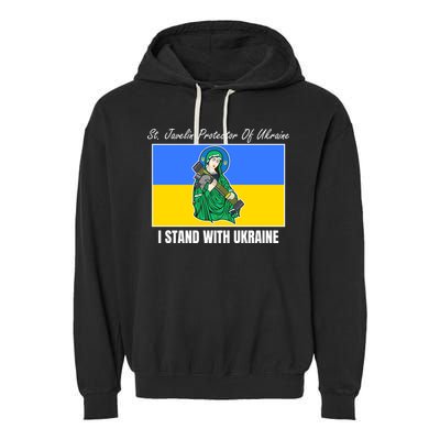 St. Javelin Protector Of Ukraine I Stand With Ukraine Garment-Dyed Fleece Hoodie