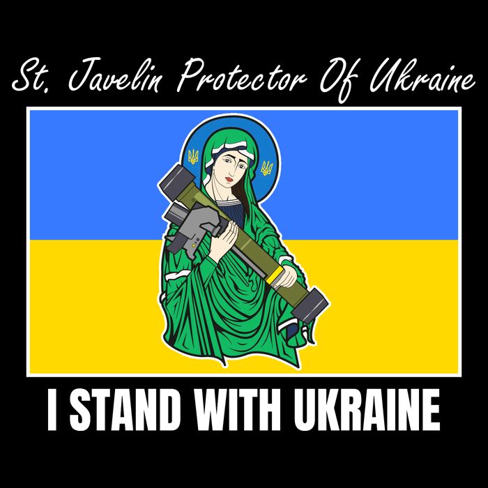 St. Javelin Protector Of Ukraine I Stand With Ukraine City Backpack