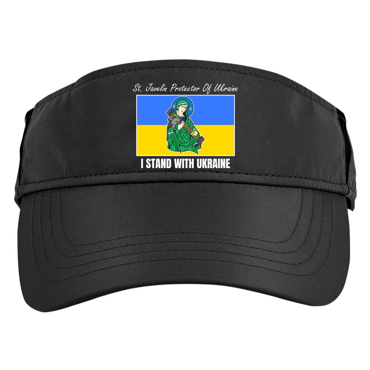 St. Javelin Protector Of Ukraine I Stand With Ukraine Adult Drive Performance Visor