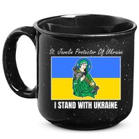 St. Javelin Protector Of Ukraine I Stand With Ukraine 15oz Campfire Ceramic Mug