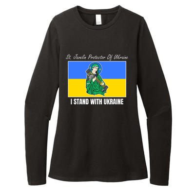 St. Javelin Protector Of Ukraine I Stand With Ukraine Womens CVC Long Sleeve Shirt