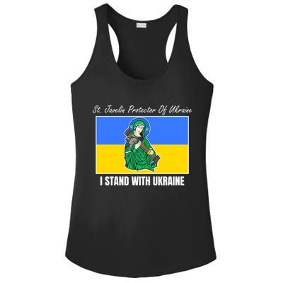 St. Javelin Protector Of Ukraine I Stand With Ukraine Ladies PosiCharge Competitor Racerback Tank