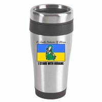 St. Javelin Protector Of Ukraine I Stand With Ukraine 16oz Travel Tumbler