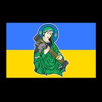 St. Javelin Protector Of Ukraine I Stand With Ukraine 16oz Travel Tumbler
