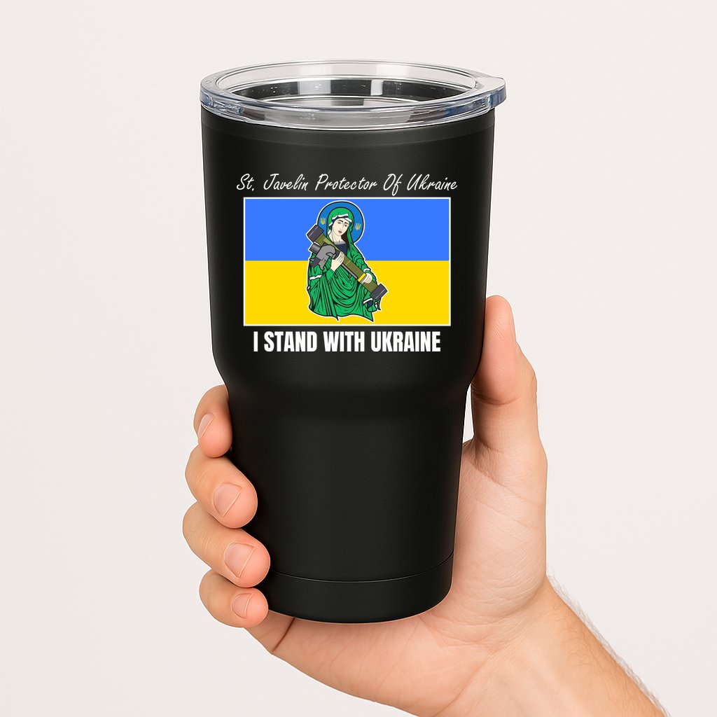 St. Javelin Protector Of Ukraine I Stand With Ukraine Tumbler