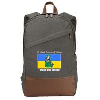 St. Javelin Protector Of Ukraine I Stand With Ukraine Cotton Canvas Backpack