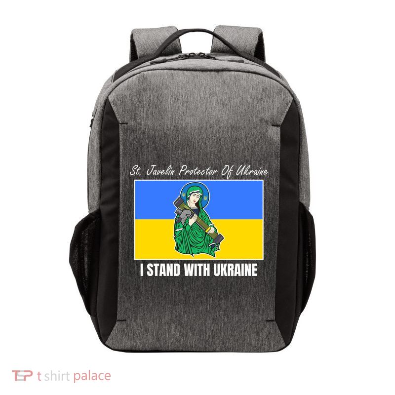 St. Javelin Protector Of Ukraine I Stand With Ukraine Vector Backpack