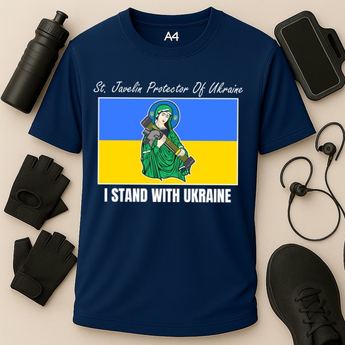 St. Javelin Protector Of Ukraine I Stand With Ukraine Performance Shirt
