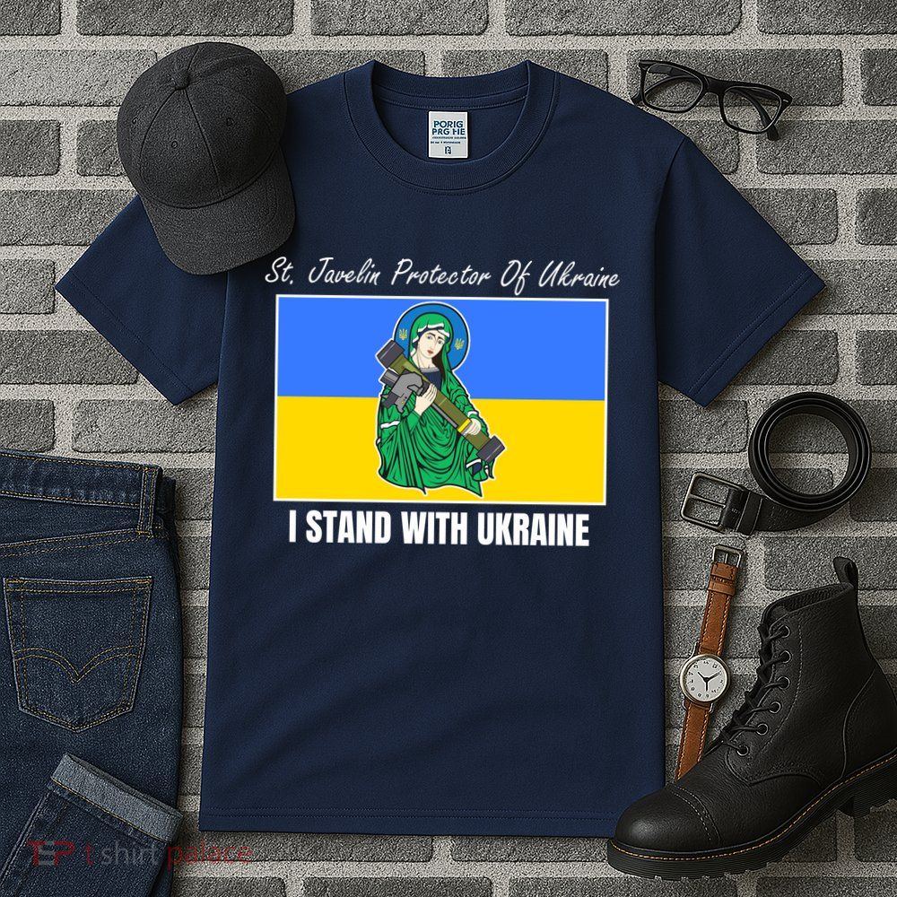 St. Javelin Protector Of Ukraine I Stand With Ukraine Tall T-Shirt