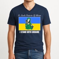 St. Javelin Protector Of Ukraine I Stand With Ukraine V-Neck T-Shirt