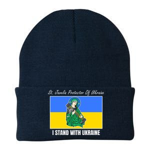 St. Javelin Protector Of Ukraine I Stand With Ukraine Knit Cap Winter Beanie