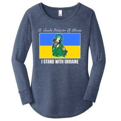 St. Javelin Protector Of Ukraine I Stand With Ukraine Women's Perfect Tri Tunic Long Sleeve Shirt