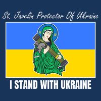 St. Javelin Protector Of Ukraine I Stand With Ukraine Flatbill Hat
