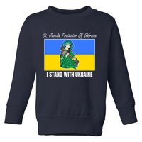 St. Javelin Protector Of Ukraine I Stand With Ukraine Toddler Sweatshirt