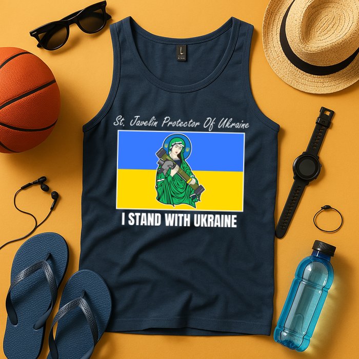 St. Javelin Protector Of Ukraine I Stand With Ukraine Tank Top