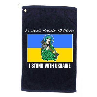 St. Javelin Protector Of Ukraine I Stand With Ukraine Golf Towel